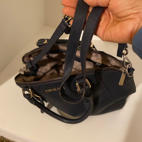 Michael Kors Navy Blue Tote - Picture 5 of 10